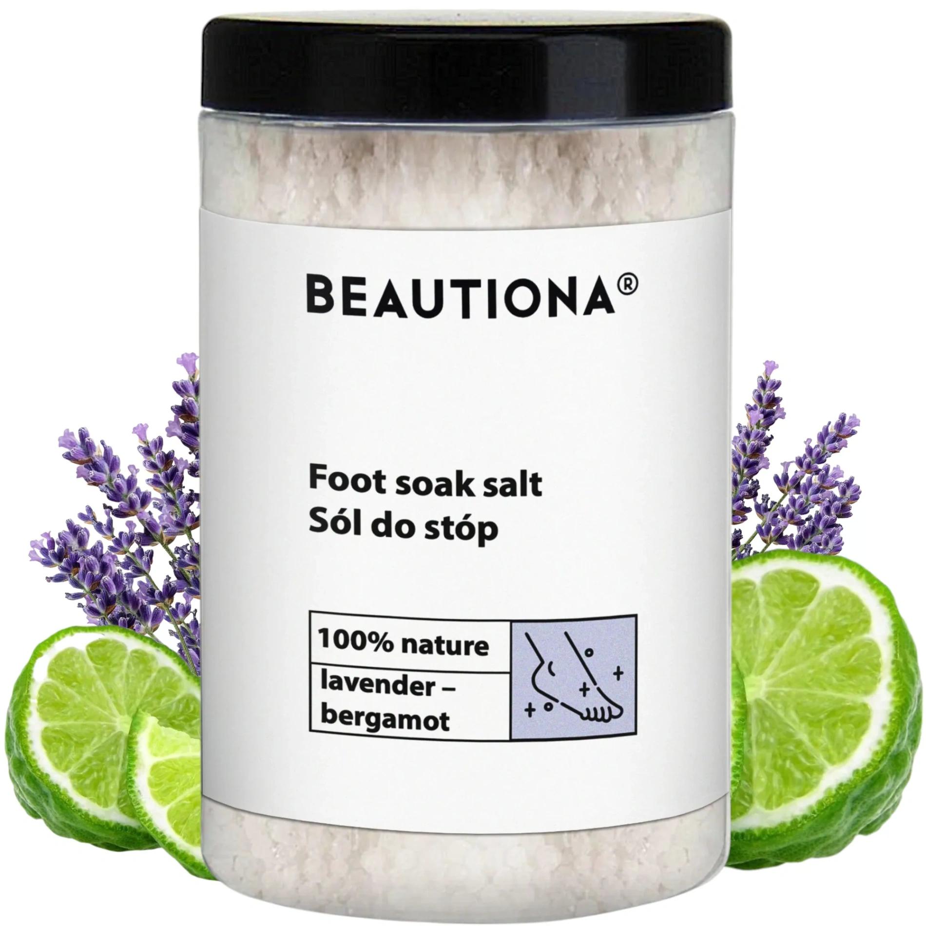 Koupelová sůl Beautiona Levandule a&nbsp;Bergamot 500g - 